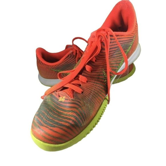 Nike Girls Athletic Shoes Size 6Y Bright Orange Yellow Light Weight Lace Up - Picture 9 of 12